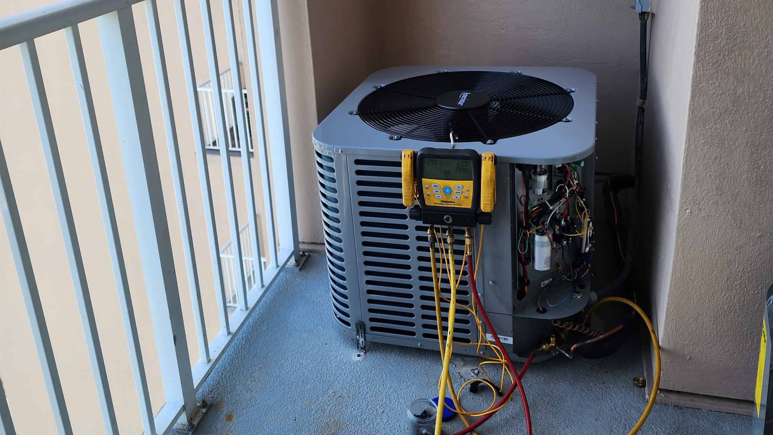 Air Conditioner in Jacksonville, FL unit being repaired by AC Panda